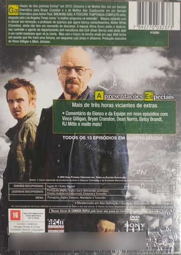 Box Dvd Breaking Bad Terceira Temporada Lacrado