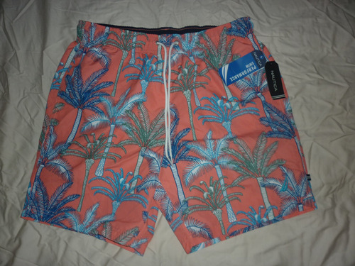 E Short De Baño Nautica Nuevo Talle M Estampado Art 79238