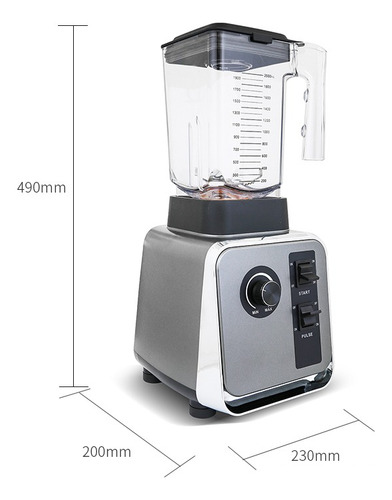 Licuadora Profesional 1200w Honeyson 2.2 Litros