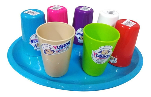 Set 10 Vasos Mini Chico De 180 Ml Para Kinder Niños Niñas 