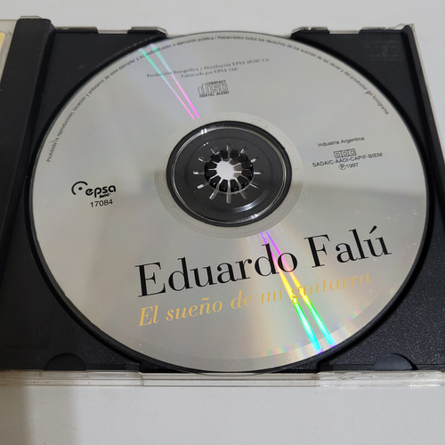 Cd,eduardo Falu,el Sueño De Mi Guitarra,epsa,caballito Estándar (Usado)