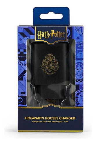 Carregador Usb-c 33w Preto | Hogwarts Harry Potter - Iwill