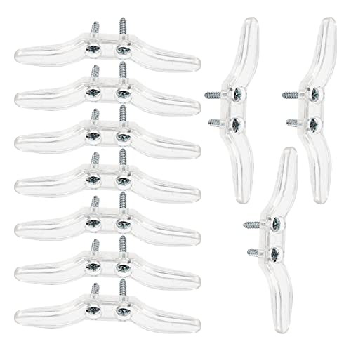 10pc Clear Window Blind Cord Cleats, Plastic Child Safe...