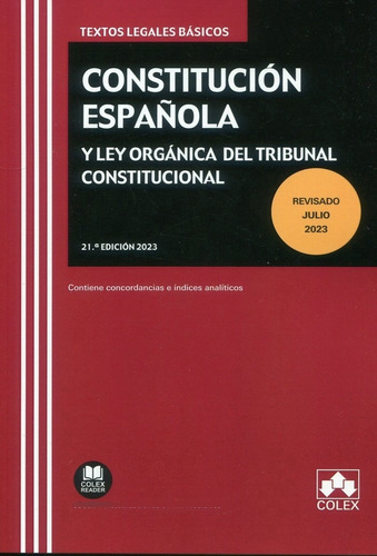 Libro Constitucion Espaã¿ola Y Ley Organica Del Tribunal ...