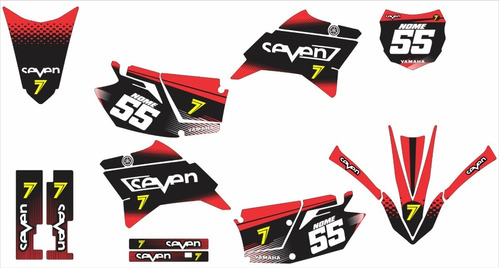 Kit Adesivo Moto Cross Trilha Ttr 230 Personalizado Lm150