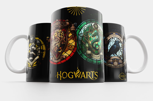 Mug - Taza / Casas De Hogwarts 01 (harry Potter) - Orbit 108