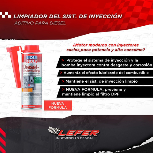 Aditivo Limpia Inyectores Diesel Systempflege Liqui Moly