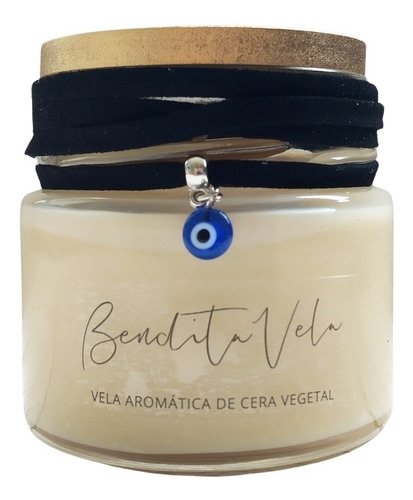 Imagem 2 de 2 de Vela Aromatizada Perfumada De Cera Vegetal Madeira