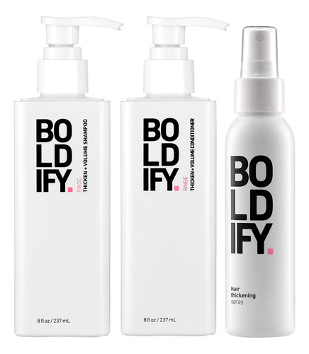 Spray Espesante + Champú + Acondicionador: Boldify Hair Thic