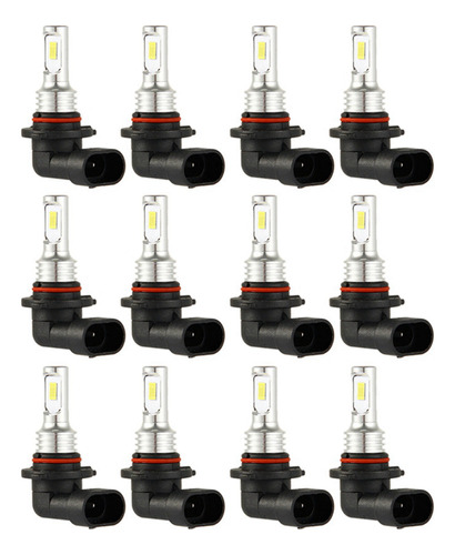 Kit De 12 Bombillas Led 9005 Hb3, Luz Alta, 35 W, 4000 Lm, 6