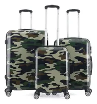 Comprar Kit Set Valijas Owen X 3 De Viaje Estampadas Rígidas Ow40006