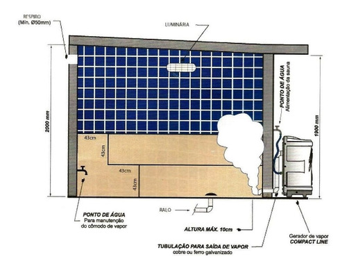 Gerador De Vapor 18kw Até 30m³ + Kit Instalação Completo