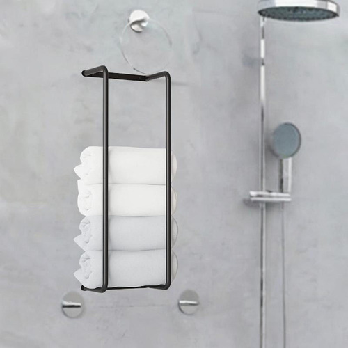 Rack De Toallas De Metal Organizador De Baño Fácil