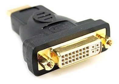 Adaptador Dvi-d Fêmea X Hdmi Macho Banhado A Ouro