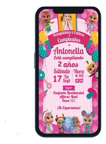 Invitación Digital Bebes Llorones