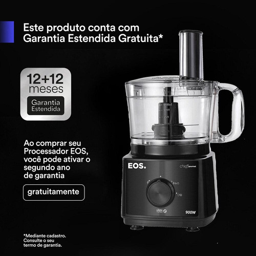 Processador De Alimentos Eos Multipro 900w Eps01p 110v