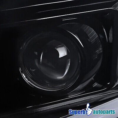 Fits 2007-2014 Silverado 1500 2500 3500 Black Smoke Proj Aai