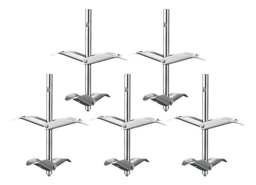 5 Piezas Anchors Molidos, Fijadores , Reutilización, Plata