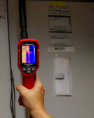 Câmera De Imagem Térmica Triplett Irtc400 Com Display Tft De
