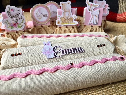 Candy Bar Golosinas Personalizadas Tela Bautismo Cumpleaños!