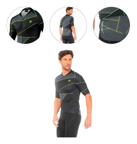 Camisa Freeforce Masculina Training Cut Preta E Amarela