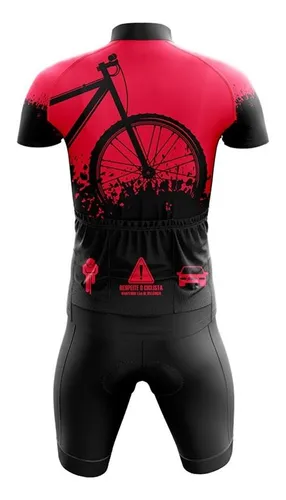 Conjunto Ciclista Masculino Roupa Ciclismo Bermuda E Camisa