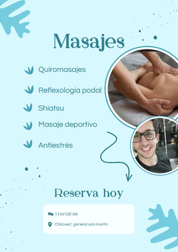 Masajes Descontracturantes Y Relajantes/anti Estrés 