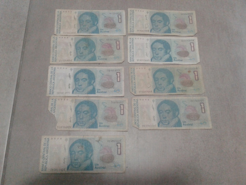 Lote De Billetes Antiguos De Argentina Australes Y Pesos
