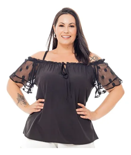 CROPPED PLUS SIZE CIRRE ANTONELLA PRETO