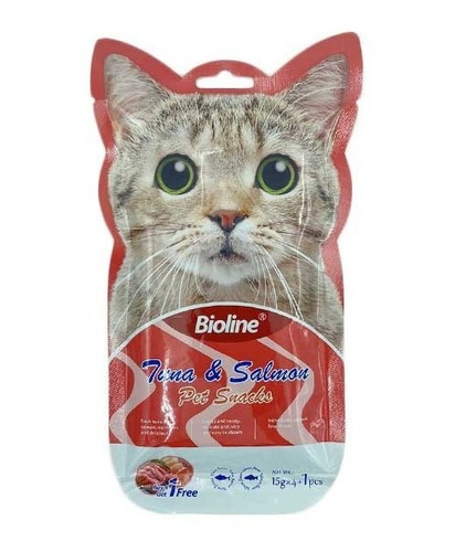 Imagen 2 de 6 de Pack 25 Snack Tubitos Cremosos Bioline Para Gatos