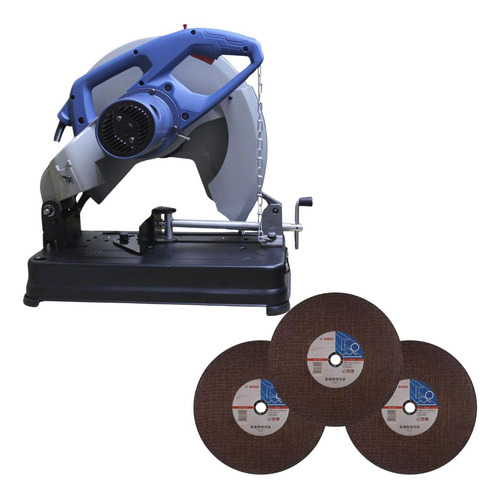 Cortadora Metales Ind. 14´ 2200w Dongcheng + 3 Discos Bosch