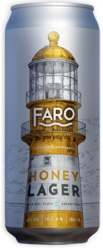Faro Cerveza Artesanal Honey Lager Lata 473ml