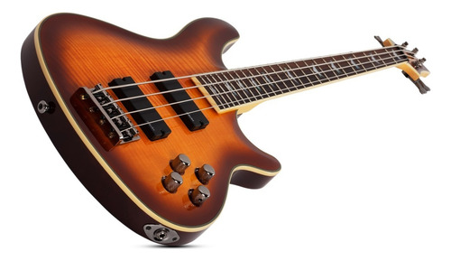 Bajo Eléctrico Schecter Omen Extreme 4 Activo Cuo Color Vintage Sunburst Orientación De La Mano Diestro