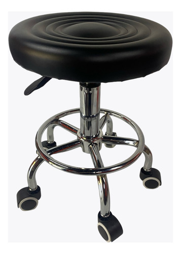 Silla Taburete Bar Giratorio Altura Ajustable Con Ruedas