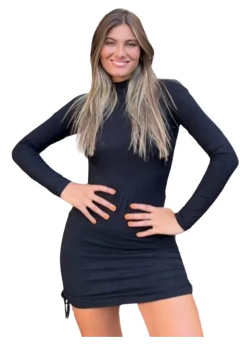 Vestido Manga Larga Mujer