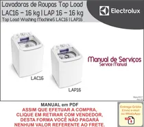Comprar Manual Técnico Serviço Electrolux Lac16 E Lap16