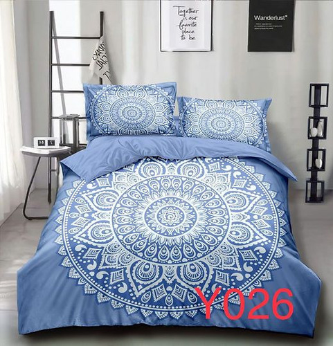 Quilt Cubrecama Verano 2 Plazas - Diseños Mándalas 