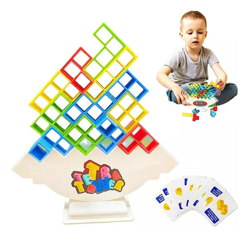 Tetra Tower Games Juego Juguetes Apilables 48pcs