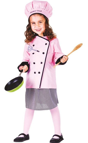 Disfraz Para Niña Master Chef Talla S (4-6)  Halloween