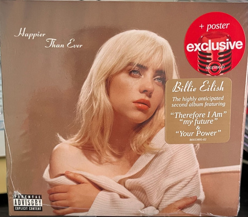 Imagen 1 de 3 de Billie Eilish - Happier Than Ever / Version Target + Poster