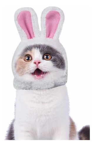 Disfraz Para Gatos: 3 Sombreros De Conejo. Kawaii 