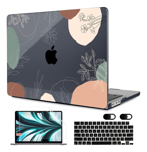 Funda Meegoodo Para Macbook Air 13 M2 + C/teclado Marble P