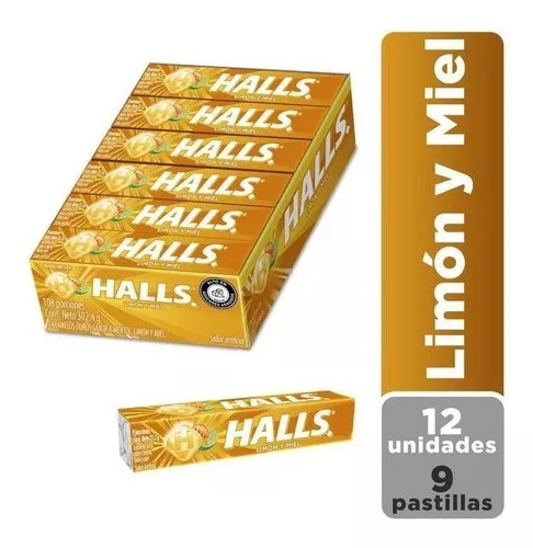 Caramelo Halls Miel Limón (caja Con 12 Unidades)
