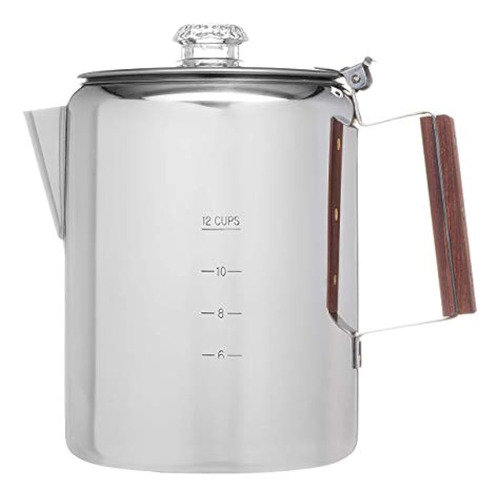 Cafetera  Bozeman  Percolator De Coletti - 12 Tazas De Acero