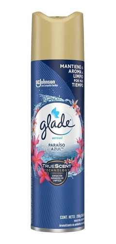 Imagen 1 de 1 de Desodorante Ambiente Glade Paraíso Azul X 360 Cc.