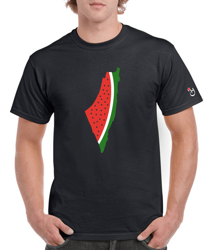 Palestina. Sandía. Remera De Algodón Premium. Habibis