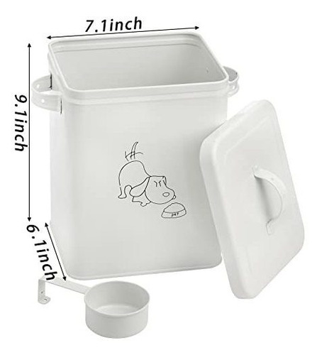 Contenedor Alimentos Mascotas Soujoy Con Tapa Y Cuchara