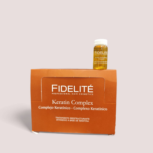 6 Ampollas Keratina 15ml Fidelite + Gorro Termico Metalizado