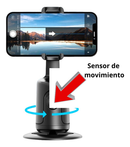 Soporte Giratorio Seguimiento 360 Selfie Carga Usb
