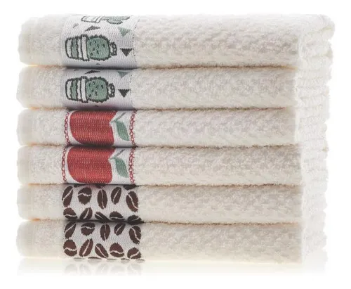 comprar Kit 8 Pano De Copa Prato Atoalhado Felpudo Gourmet